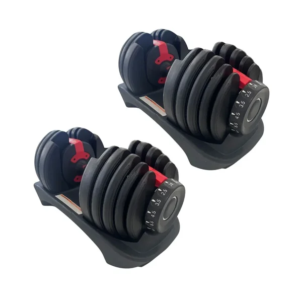 VIMAS SPORT set de mancuernas ajustables de 2,5 a 24 kg, par