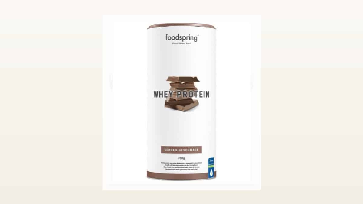 Foodspring Whey Protein: análisis de proteína de marca directa